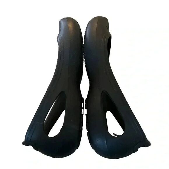 Crocs Womens Black Rubber Comfort Casual Ballet Flats Slip On Size 9 - Picture 7 of 8